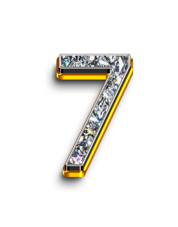 7 png, 7 seven number png, 7 seven png, 7 digit png, 7 number seven diamond gold text typography PNG images seven png transparent background